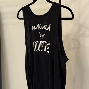 Old Navy Black Graphic Muscle Tee
